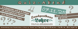 Quiz-Abend im Landgasthaus Lohre
