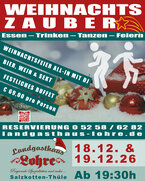 Weihnachtszauber im Landgasthaus - Essen – Trinken – Tanzen – Feiern