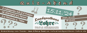 Quiz-Abend im Landgasthaus Lohre