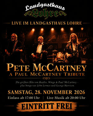 Pete McCartney – A Paul McCartney Tribute